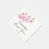 桜-結婚のブライダルシャワー スタンダードカクテルナプキン (角)