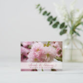 桜・結婚のWebサイトの名刺 エンクロージャーカード (スタンド正面)