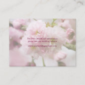 桜・結婚のWebサイトの名刺 エンクロージャーカード (裏面)