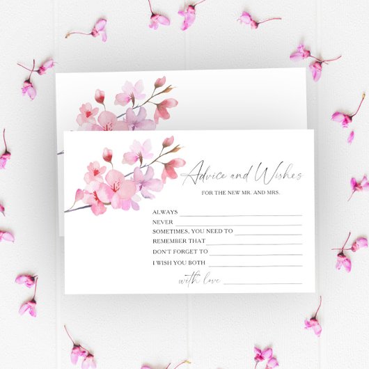 桜 - 結婚式のアドバイスとお祝いのシャワー 便箋