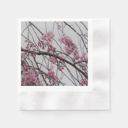 桜 縁ありカクテルナプキン (正面)