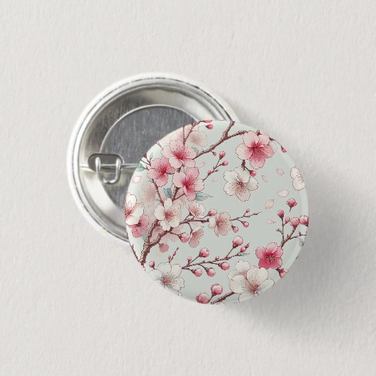桜 缶バッジ (正面&裏面)