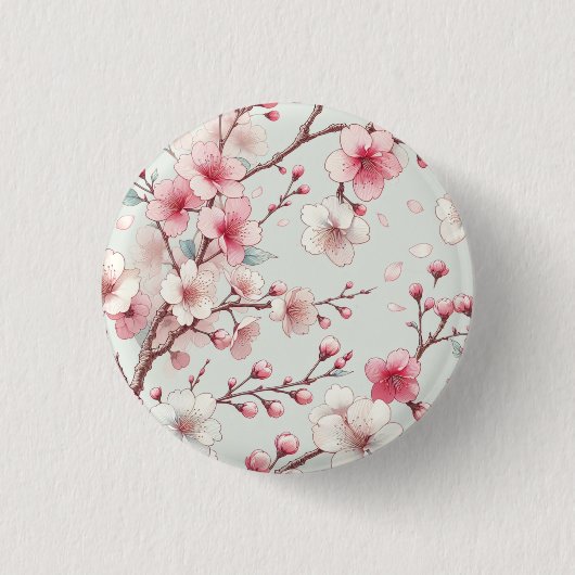 桜 缶バッジ (正面)
