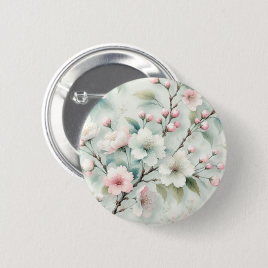 桜 缶バッジ (正面&裏面)