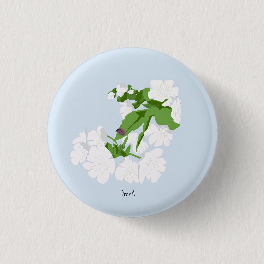 桜 缶バッジ (正面)