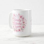 桜:美しさはまた訪れる コーヒーマグカップ (正面左)