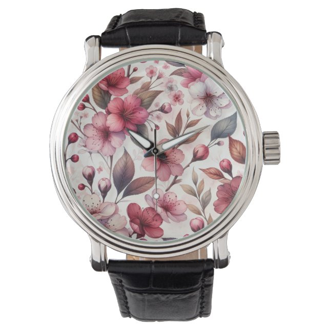 桜 腕時計 (正面)