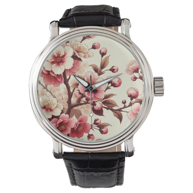 桜 腕時計 (正面)