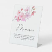 桜 – 花嫁との思い出 台座サイン (正面)