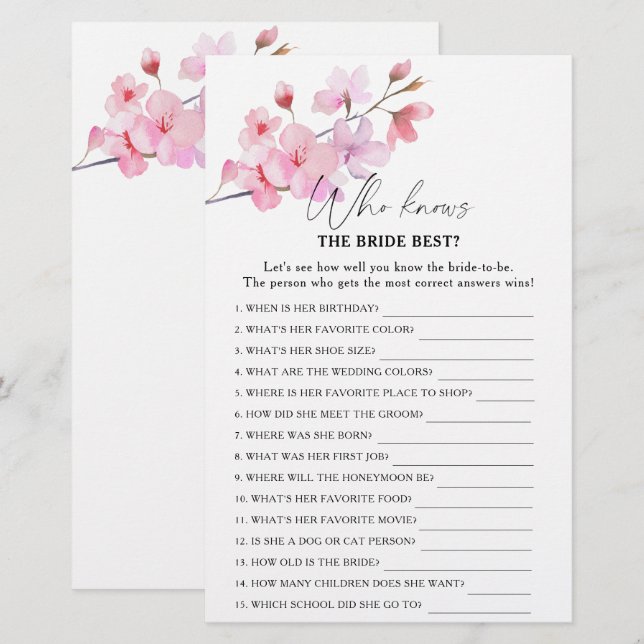 桜 – 花嫁ゲームを知っている最高の人 (正面/裏面)