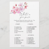 桜 – 財布のゲームの内容 (正面)