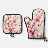 桜 鍋つかみ&鍋敷きセット (正面)