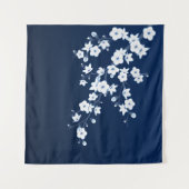 桜 青 白 タペストリー (正面(横))