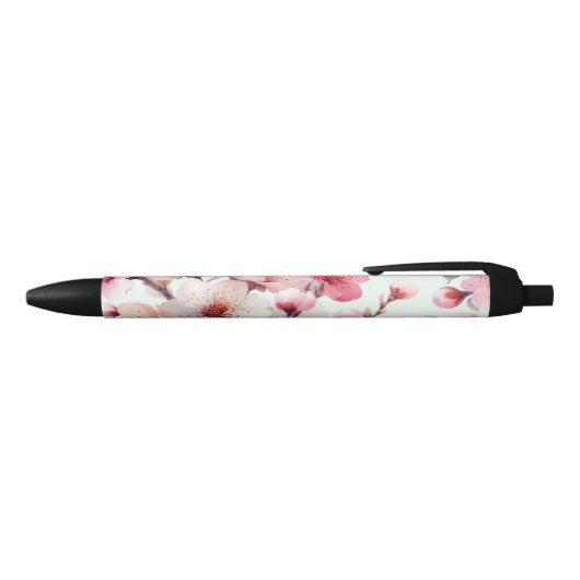 桜 黒ボールペン (トップ)
