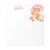 桜- Chow – メモカスタマイズ帳の名前 ノートパッド (正面)