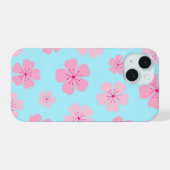 桜 iPhone 15ケース (裏面横)
