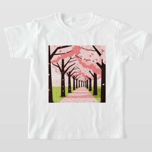 桜 Tシャツ (レイダウン)