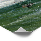 桟橋からのマルガートの眺め， 1868 ポスター (角)