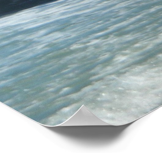 桟橋と波 ポスター (角)