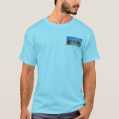 桟橋のそばのロボット Tシャツ (正面)