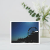 桟橋のシルエット ポストカード (スタンド正面)