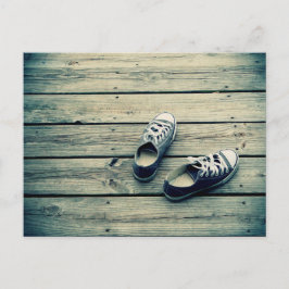 桟橋のスニーカー ポストカード