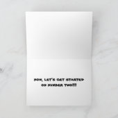 桟橋のビール…お前の誕生日! カード (内部)