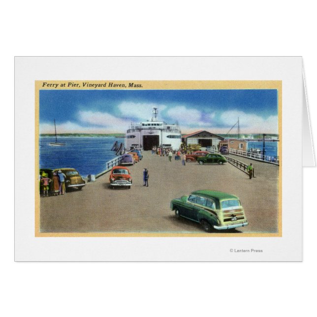 桟橋のフェリーの景色 (正面横)