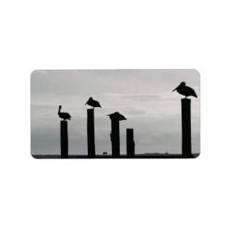 桟橋のペリカン ラベル