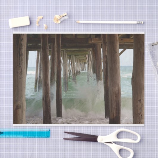 桟橋の下に 薄葉紙 (クラフト)