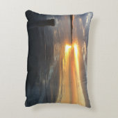 桟橋の夕日 アクセントクッション (裏面(縦))