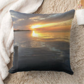 桟橋の夕日 クッション (ブランケット)