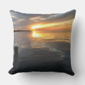 桟橋の夕日 クッション (正面)