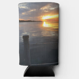 桟橋の夕日 スリム缶クーラー