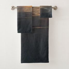 桟橋の夕日 バスタオルセット