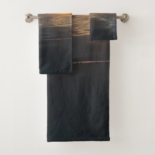 桟橋の夕日 バスタオルセット (インサイチュ)