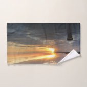 桟橋の夕日 バスタオルセット (ハンドタオル)