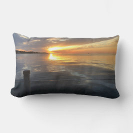 桟橋の夕日 ランバークッション