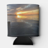 桟橋の夕日 缶クーラー (裏面)