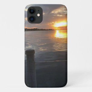 桟橋の夕日 iPhone 11 ケース