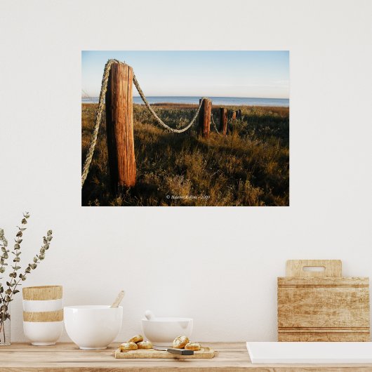 桟橋の支柱 ポスター (キッチン)