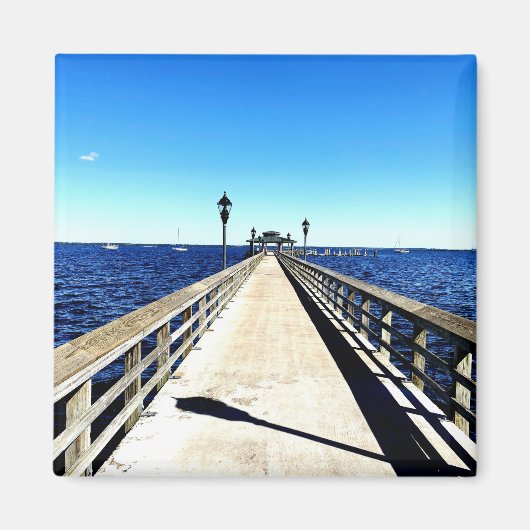 桟橋を見下ろして マグネット (正面)