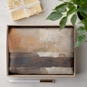 桟橋アース・トーンのデコペ絵を描ージでボート 薄葉紙 (ギフト)