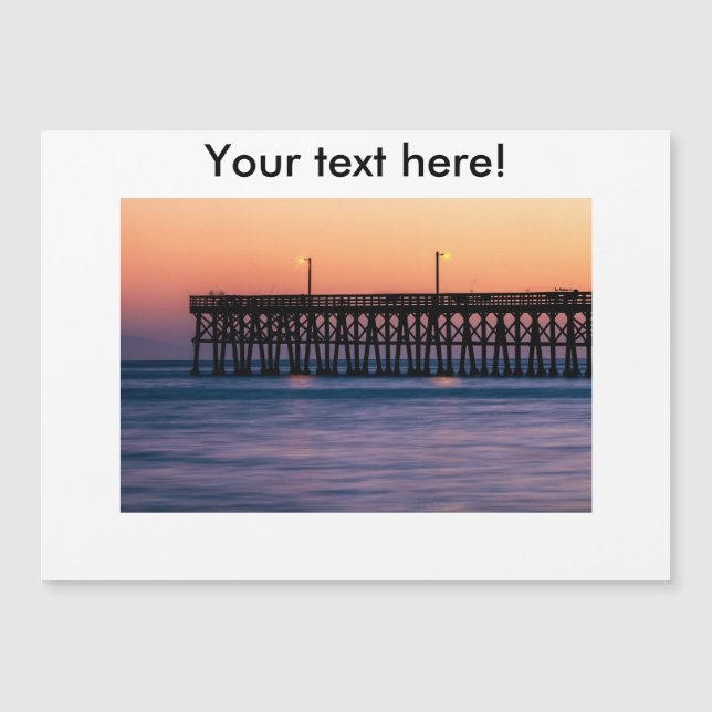 桟橋ビーチ夕日 (正面)