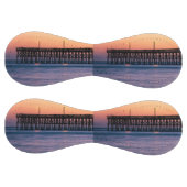 桟橋ビーチ夕日 ソフトボール (パネル)