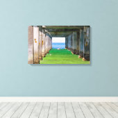 桟橋下で キャンバスプリント (インサイチュ (ウッドフロア))