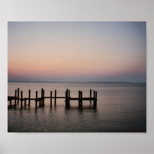 桟橋静かポスター ポスター (正面)