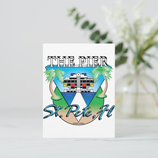 桟橋 ポストカード (スタンド正面)