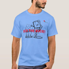 "桶を蹴る"Tシャツ | 面白いイディオム グラフィック Tシャツ