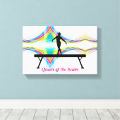 梁のクイーン – 抽象芸術体操ウォールアート キャンバスプリント (インサイチュ (ウッドフロア))